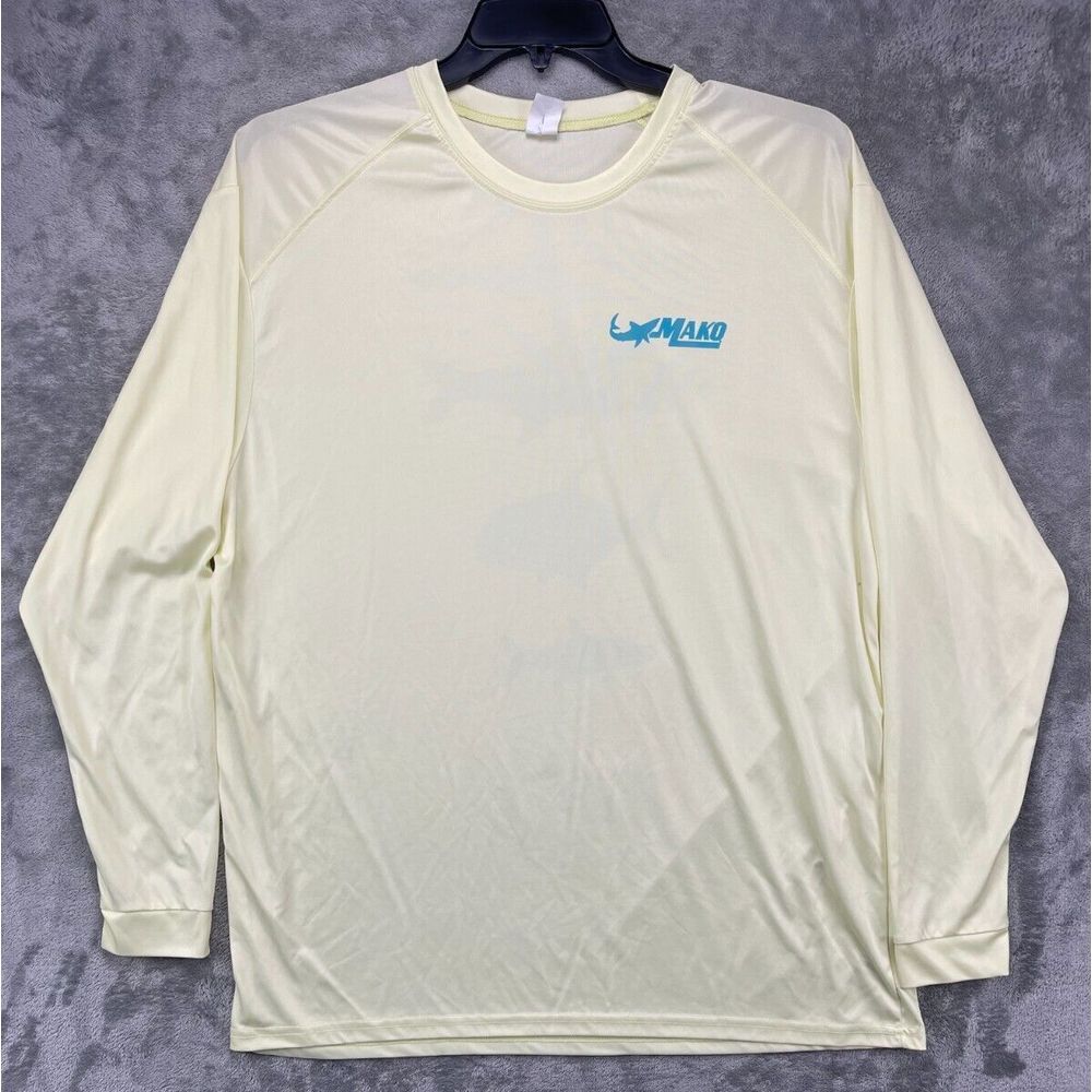 Paragon Men's Long Sleeve Performance T-shirt Size 2XL‎ Yellow UPF 50